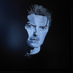 Painting of David Bowie by John McDonald